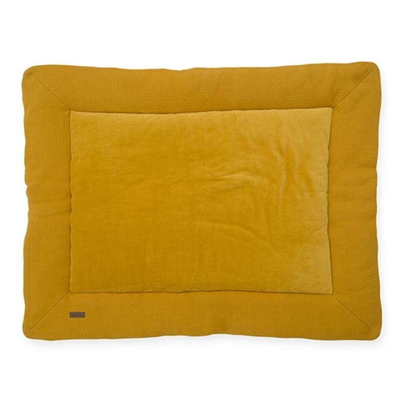 Jollein - mata do zabawy 100 x 80 cm BRICK VELVET Mustard