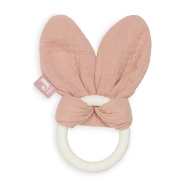 Jollein - Gryzak silikonowy Bunny ears Rosewood