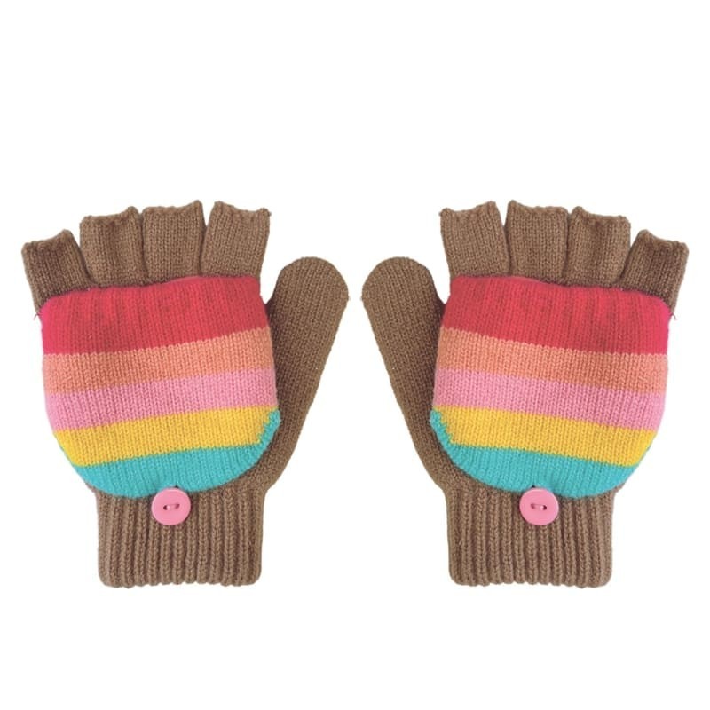 Rockahula Kids - rękawiczki zimowe Rainbow Stripe 7 - 10 lat