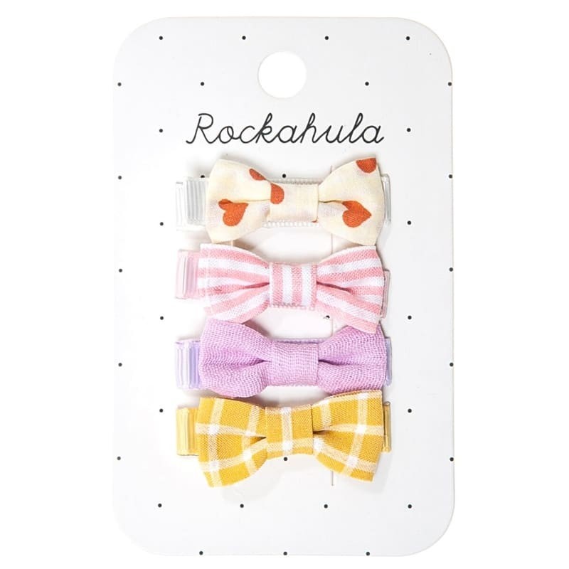 Rockahula Kids - 4 spinki do włosów Wanderlust Fabric Bow