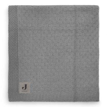 Jollein - kocyk tkany 100 x 75 cm BLISS KNIT Storm Grey