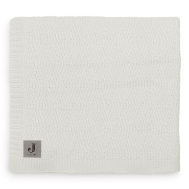 Jollein - kocyk tkany 100 x 75 cm RIVER KNIT Cream White