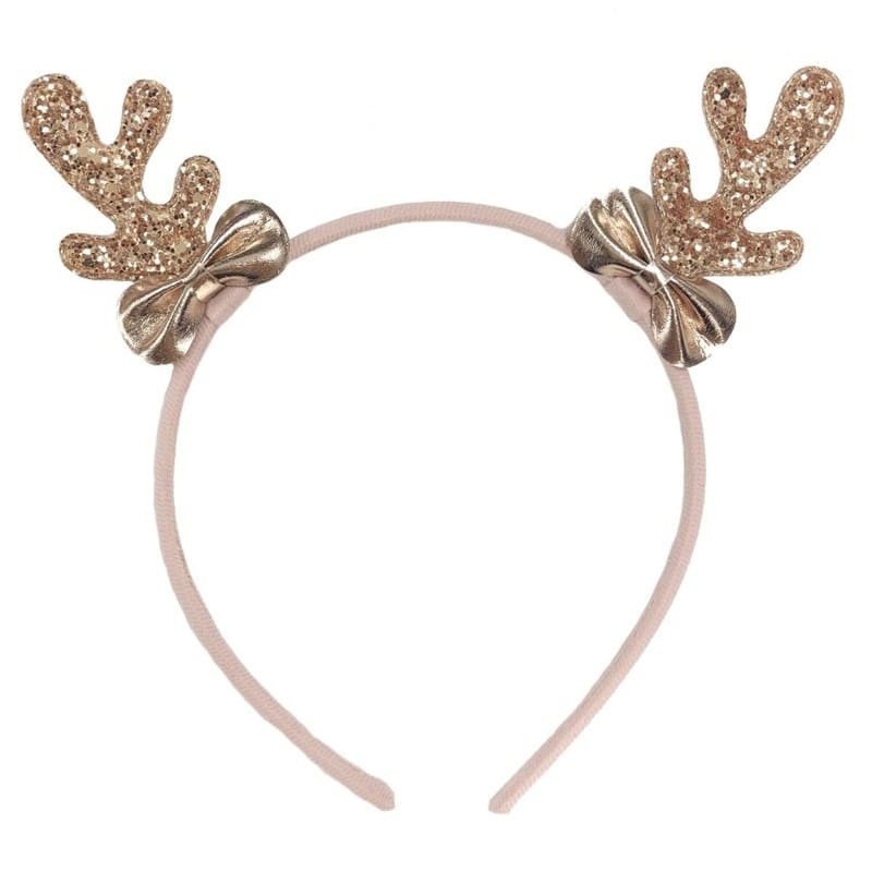 Rockahula Kids - opaska do włosów Rose Gold Reindeer Ears