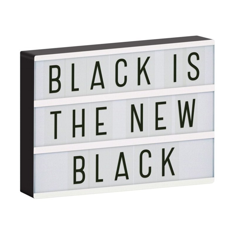 A Little Lovely Company - Lampa Lightbox LED A4 Black