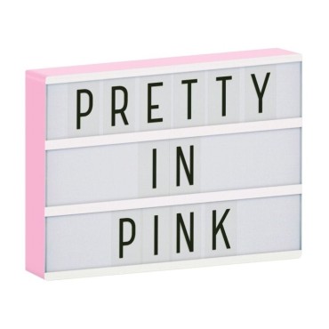 A Little Lovely Company - Lampa Lightbox LED A4 Pink