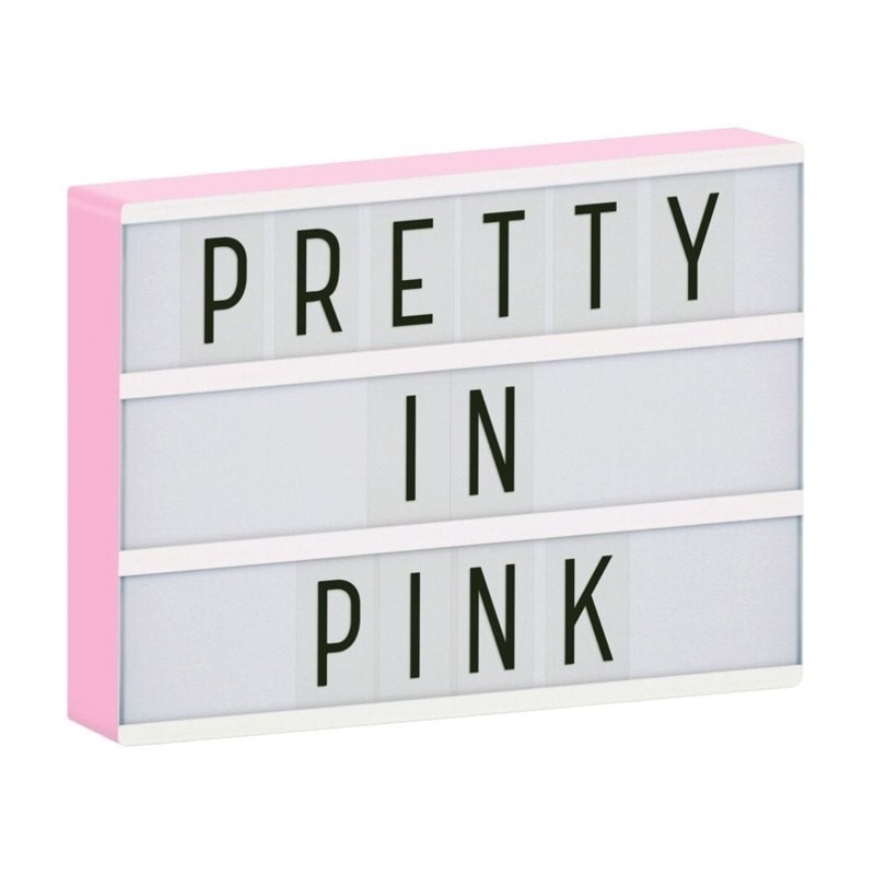 A Little Lovely Company - Lampa Lightbox LED A4 Pink