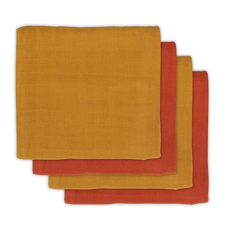 Jollein - 4 pieluszki bambusowe BAMBOO 70 x 70 cm Mustard Rust