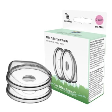 Eco Viking Medica silikonowe osłonki brodawek z kieszonką na mleko 2 pack