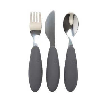 BIBS CUTLERY SET IRON 3 częściowy zestaw sztućców