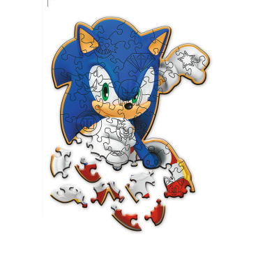 TREFL 20203 Puzzle drewniane 50 Sprytny Sonic