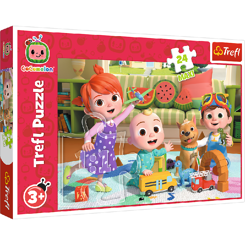 TREFL 14363 Puzzle 24 MAXI Cocomelon, gotowi na przygodę