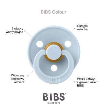 BIBS COLOUR SYMMETRICAL PINE S Smoczek Symetryczny kauczuk Hevea