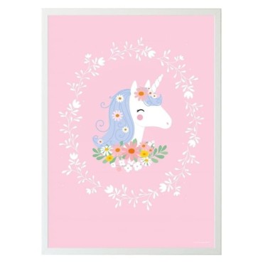 A Little Lovely Company - Plakat Lovely Unicorn 70 x 50 cm