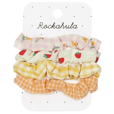 Rockahula Kids gumki scrunchie do włosów dla dziewczynki 4 szt. Picnic