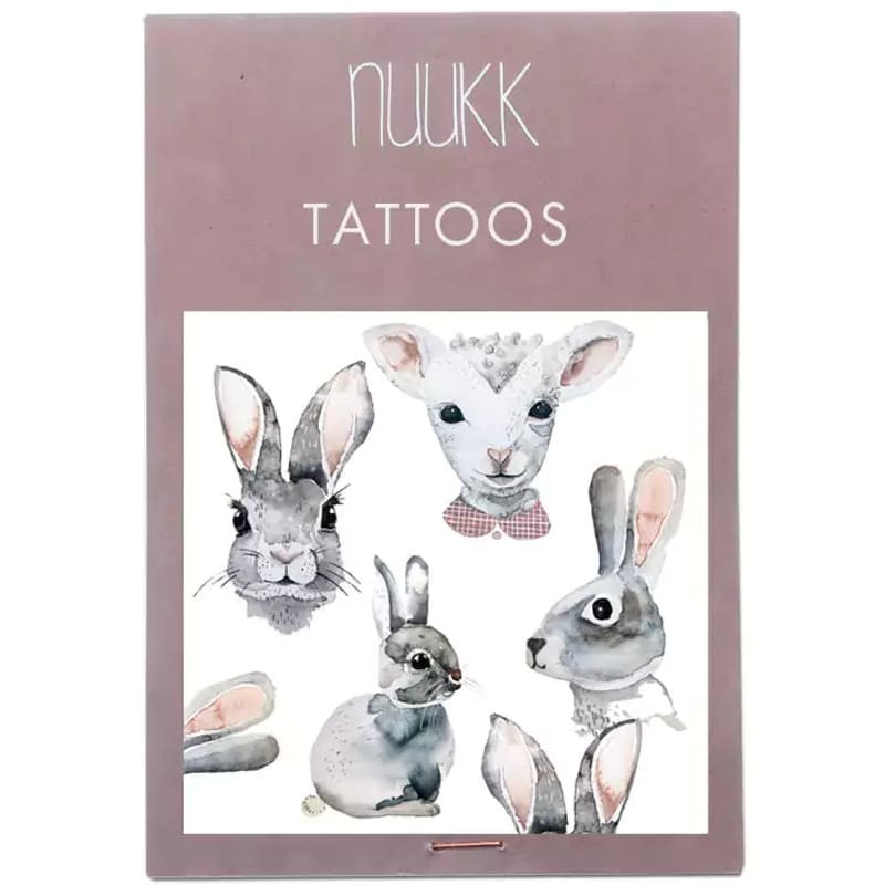 NUUKK - wegański tatuaż dla dzieci BUNNIES