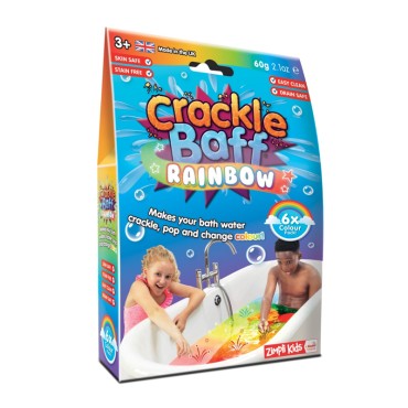 Strzelający proszek do kąpieli  Crackle Baff Colours 6 użyć 3 kolory 3+, Zimpli Kids