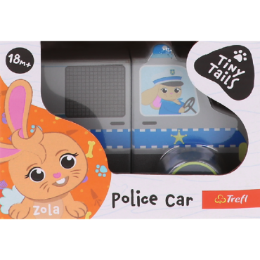 TREFL 61814 Zabawka drewniana Magnetic vehicle - Police Tiny Tails