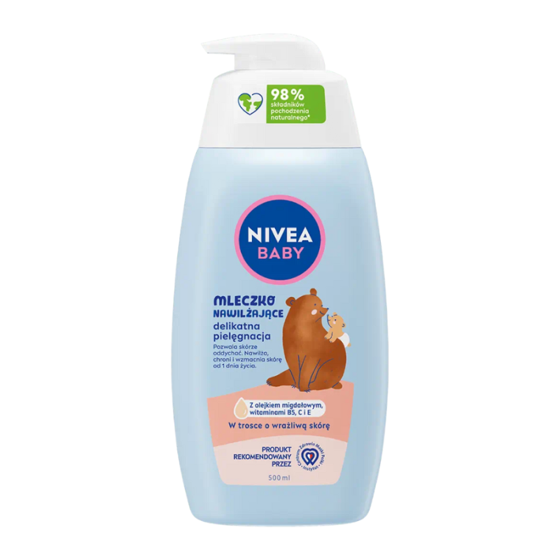 NIVEA BABY 80520 Mleczko nawilżające z dozownikiem 500 ml