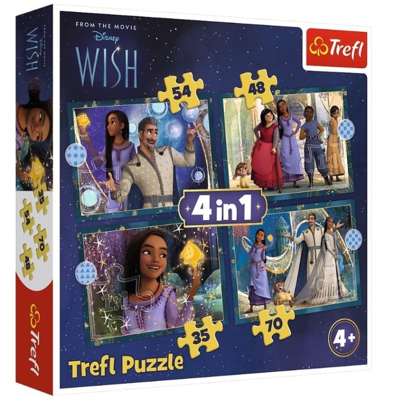 TREFL 34649 Puzzle 4w1 Marzenia się spełniają