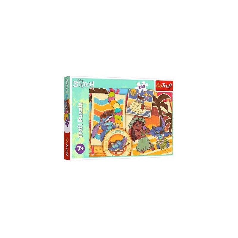 TREFL 13304 Puzzle 200 el. Muzyczny świat Lilo & Stich