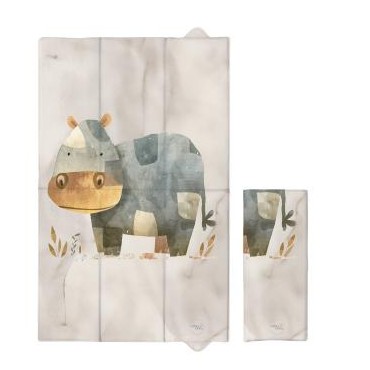 CEBA 307-000-780 Składana mata do przewijania duża 50x80 Basic Cosy Hippo