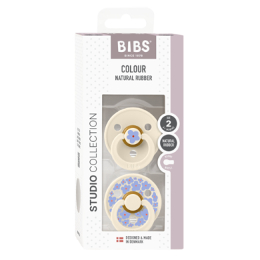 BIBS STUDIO COLOUR 2-PACK JASMINE IVORY M Smoczek uspokajający kauczuk Hevea