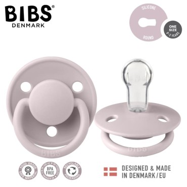 BIBS DE LUX PINK PLUM Smoczek uspokajający silikonowy ONE SIZE