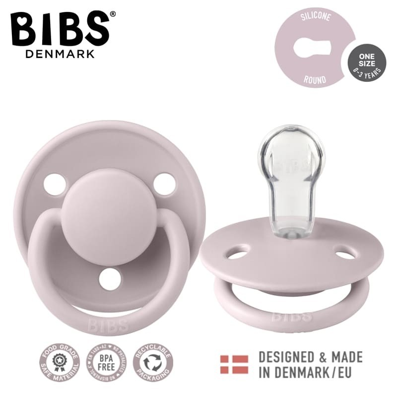 BIBS DE LUX PINK PLUM Smoczek uspokajający silikonowy ONE SIZE