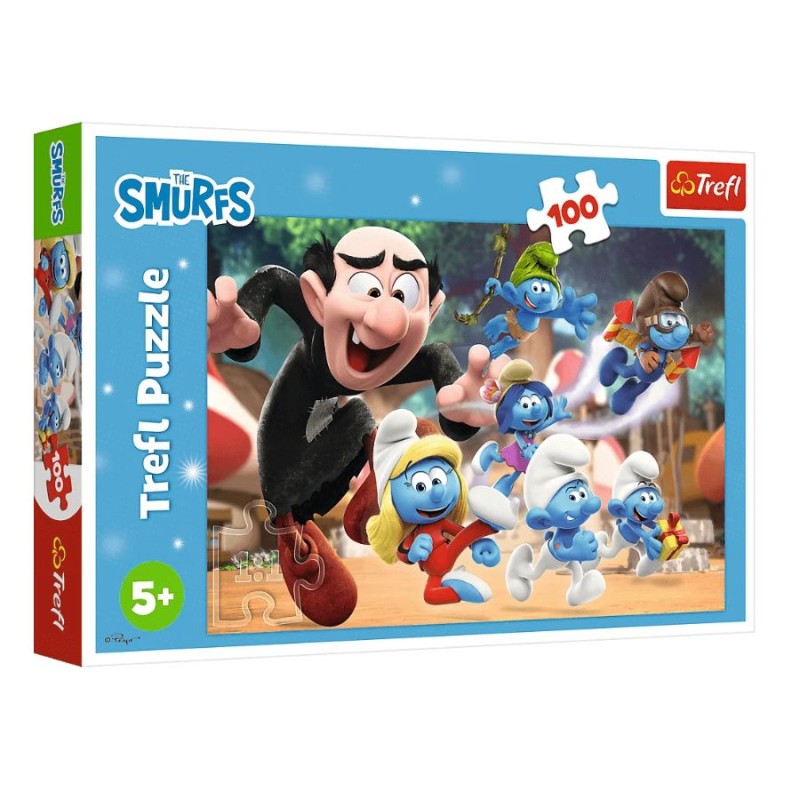 TREFL 16481 Puzzle 100 Nauki Papy Smerfa