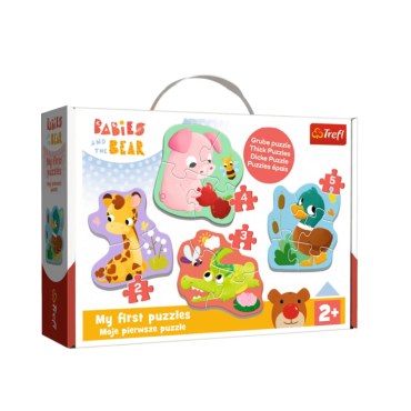 TREFL 36135 Puzzle Baby Classic Bobaskowe zwierzątka