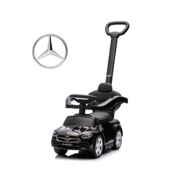 MILLY MALLY 6111 Pojazd z rączką Mercedes C-Class Deluxe Black