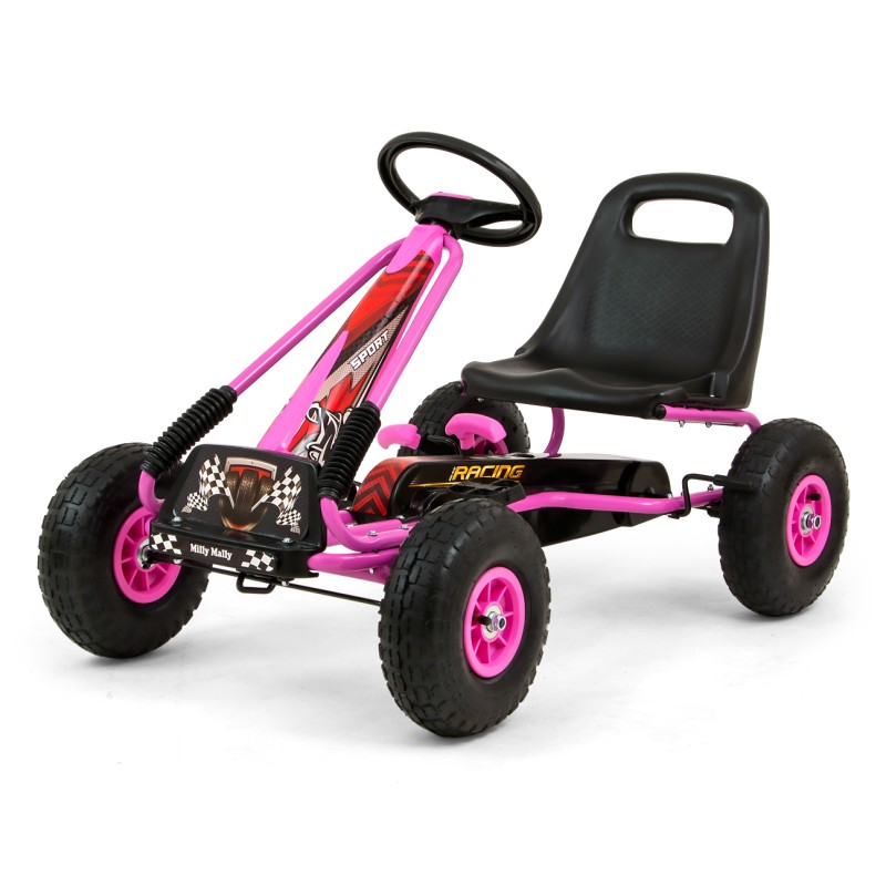 MILLY MALLY 3168 Gokart na pedały Thor Pink