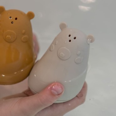 nuuroo zabawki do kąpieli silikonowe pływaczki polewaczki gryzaki 3w1 Misie