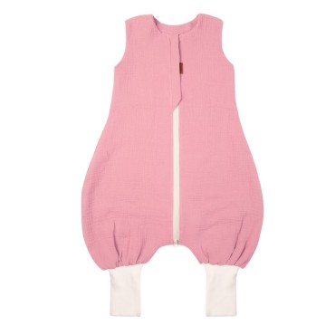 Hi Little One śpiworek do spania z nogawkami TOG 1,0 muślin Soft rose roz S