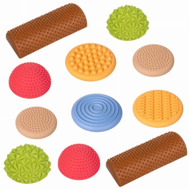 TULLO 604 Ścieżka sensoryczna 11 szt pastelowa