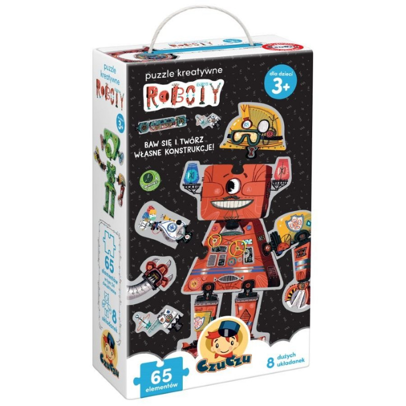 CzuCzu 6843762 Puzzle 65 el. Roboty 3+