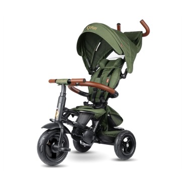 MILLY MALLY 6298 Qplay Rowerek Trójkołowy Rito Deluxe Rubber Olive