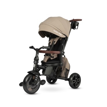 MILLY MALLY 6302 Qplay Rowerek Trójkołowy Comfo Max Coffe