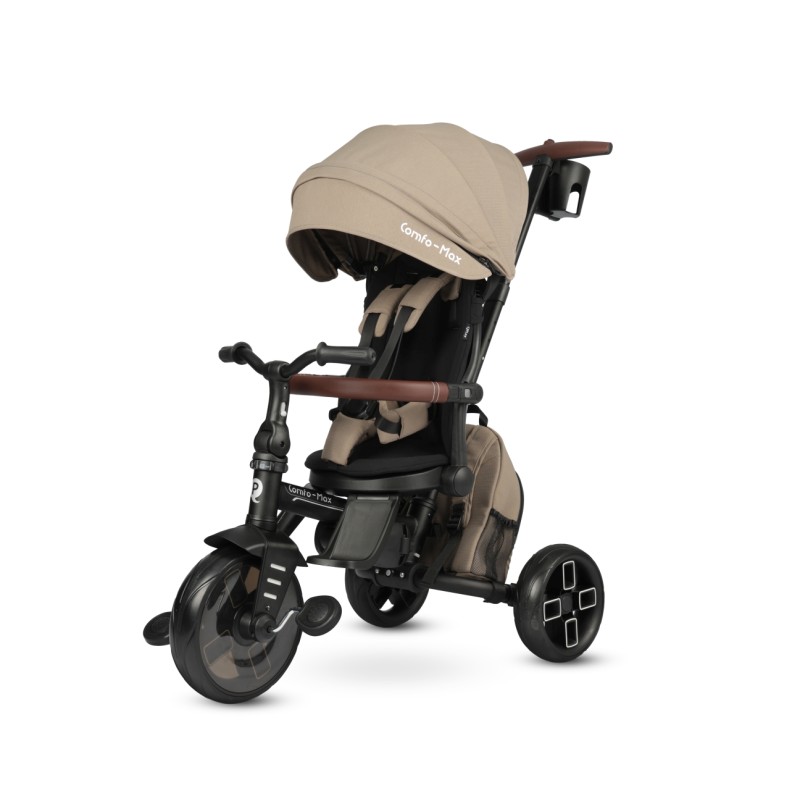 MILLY MALLY 6302 Qplay Rowerek Trójkołowy Comfo Max Coffe