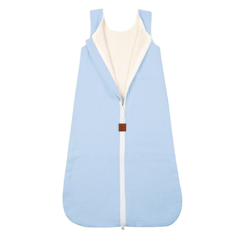 Hi Little One śpiworek do spania dla Noworodka TOG 1,0 muślin Baby blue M