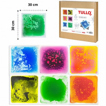 TULLO 702 Ścieżka sensoryczna - sensoryczne płytki z cieczą 6 szt.