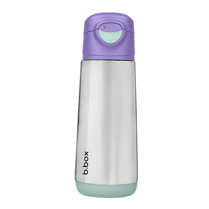 Butelka termiczna z ustnikiem sportowym 500 ml, Lilac Pop, b.box