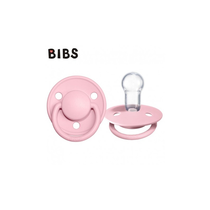 BIBS 1010234 Smoczek uspokajający DE LUX ONE SIZE BABY PINK