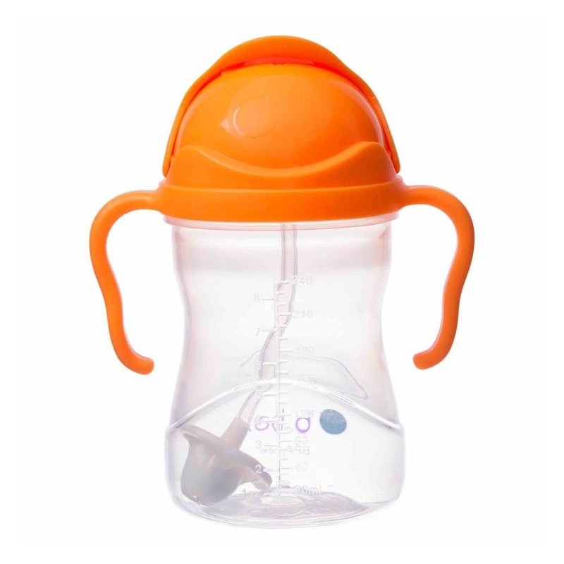 B.BOX BB00509 Bidon ze słomką 240 ml orange