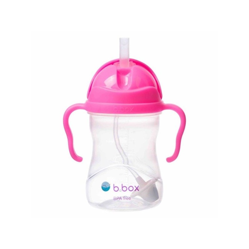 B.BOX BB00551 Bidon ze słomką 240 ml pink pomegranate